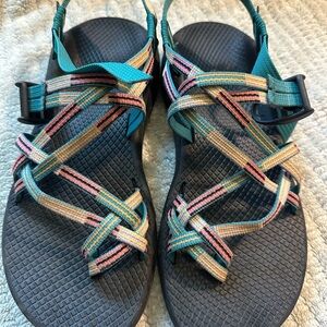 Chaco Blue Adventure Sandals with Adjustable Straps